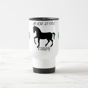 Horse Lover resemugg med personlig namn.