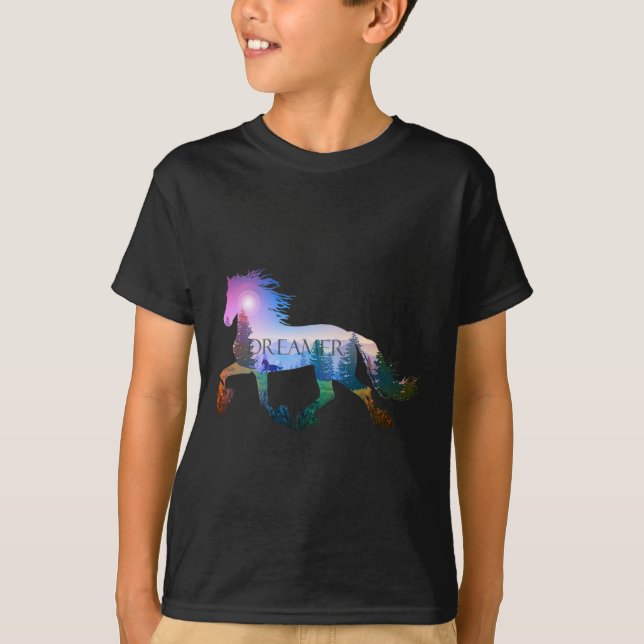  Horse Lover T Shirt (Framsida)