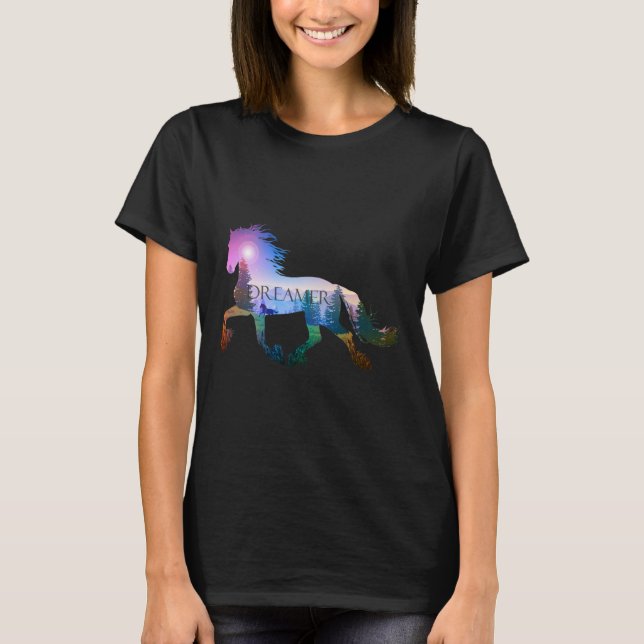  Horse Lover T Shirt (Framsida)