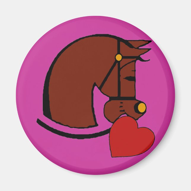 Horse Lover, värmevallintin Magnet (Framsidan)