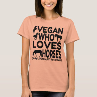 Horse Lover Vegan Funny Tröja
