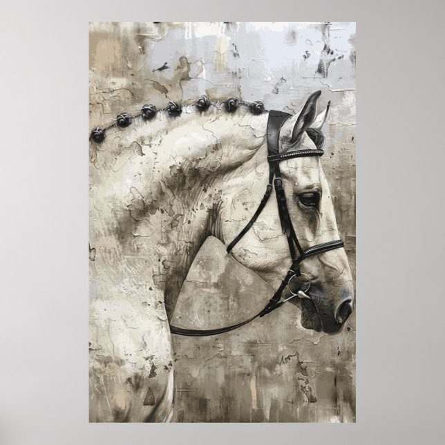 Horse Lover Watercolor Art Poster (Framsidan)