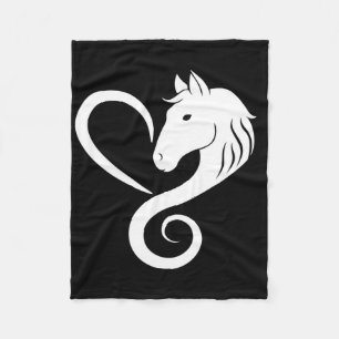 Horse Lover Western Cowgirl Ranch Fleecefilt