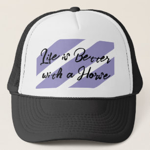 Horse Lover White lila Keps