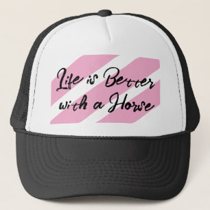 Horse Lover White rosa Keps