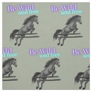 Horse Lovers Bli vild och fri! Tyg