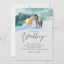 Horse Lovers Bröllop Modern Dreamy