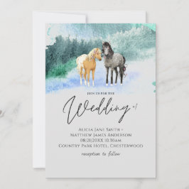 Horse Lovers Bröllop Modern Dreamy