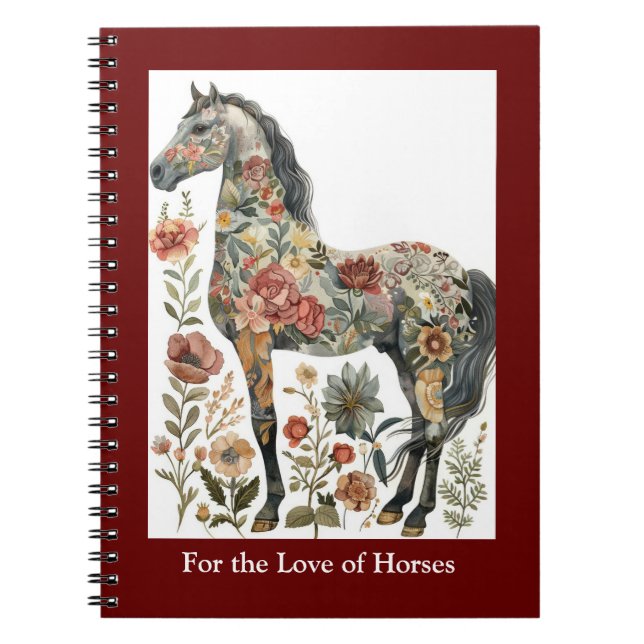 Horse Lovers fotobok. Anteckningsbok (Framsidan)