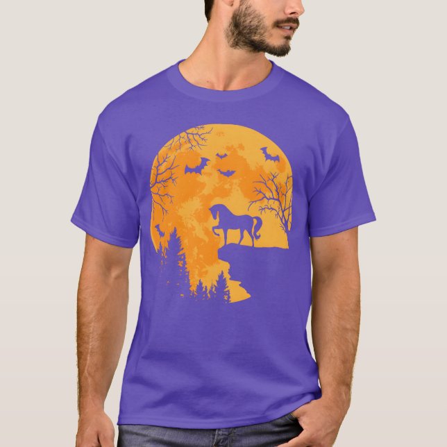 Horse Lovers, Lovers, Lovers, Lovers, Måne Hallowe T Shirt (Framsida)