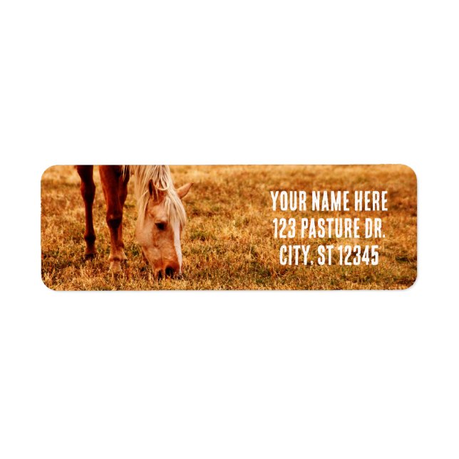 HORSE LOVERS RETURADRESS ETIKETT (Framsidan)