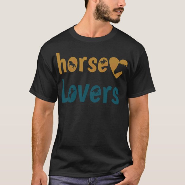Horse Lovers ridhäxkonst T Shirt (Framsida)