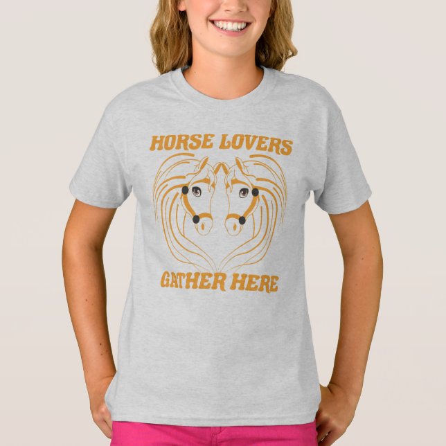 HORSE LOVERS SAMMAN HÄR. T SHIRT (Framsida)