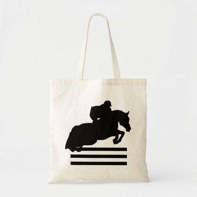 Horse Lovers Show Jumper Silhouette Tygkasse (Framsidan)