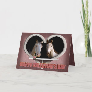 Horse Lovers Valentine Helgkort