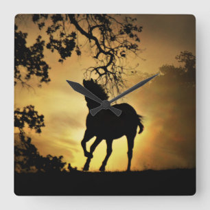 Horse Lover's Wall Clock Fyrkantig Klocka
