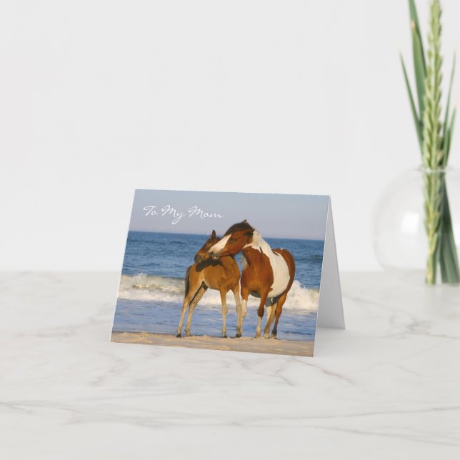 Horse Mamma Mors dag kort (Framsida)