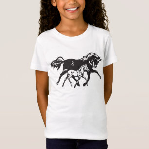 Horse Mare Colt Girls Hästhäst Cowgirl T Shirt