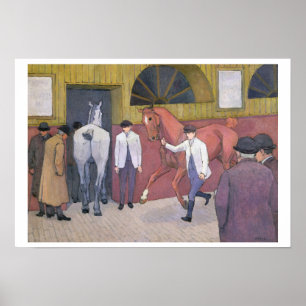 Horse Mart (olja på canvas) Poster