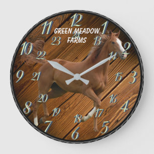 HORSE MED 24 TIMMAR DIAL STOR KLOCKA