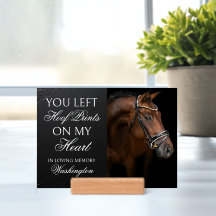 Horse Memorial Equestrian Keepsakys Anpassningsbar