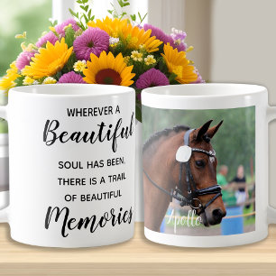 Horse Memorial Equestrian Photo Kaffemugg