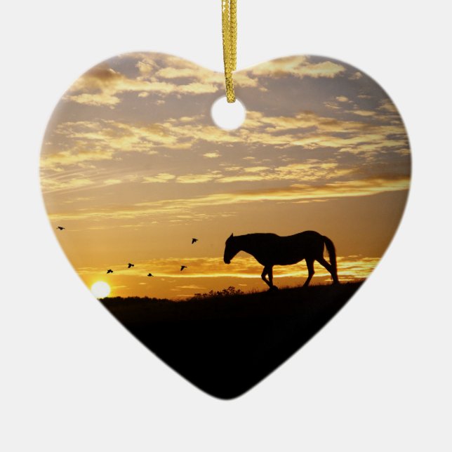 Horse Memorial Heart Ornament (Framsidan)