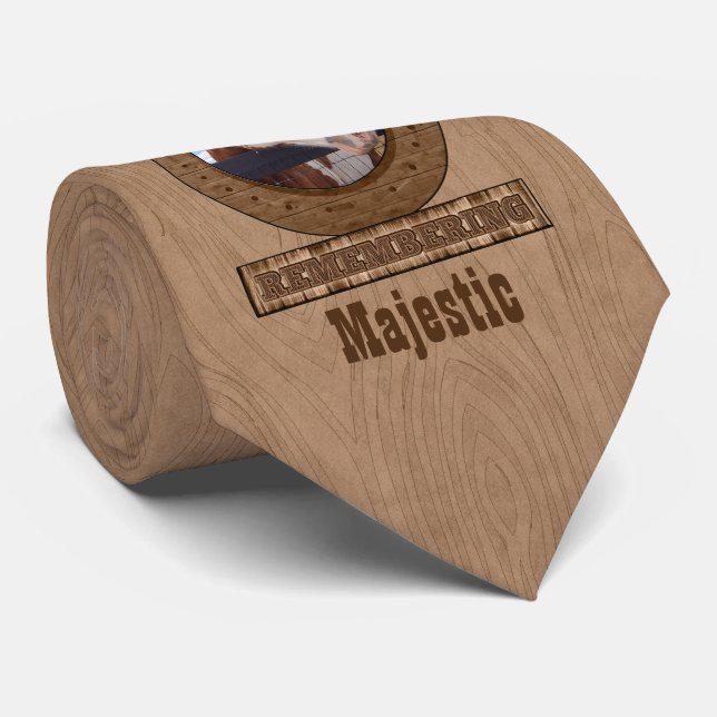 Horse Memorial Horseshoe Wood Search Photo Slips (Rullad)