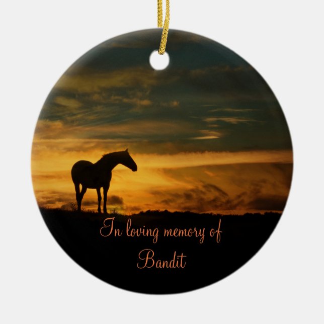 Horse Memorial Ornament (Framsidan)