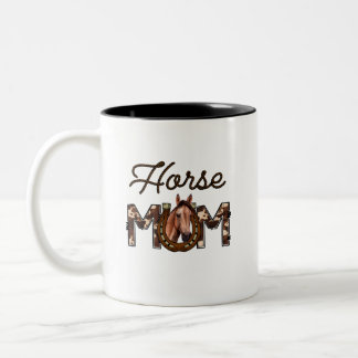 Horse Mom Två-Tonad Mugg