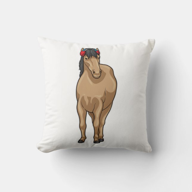 Horse Music Headphone Kudde (Framsida)
