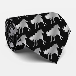 Horse Mustang Team Mascot Football Necktie Slips