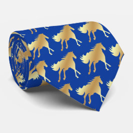 Horse Mustang Team Mascot Football Necktie Slips