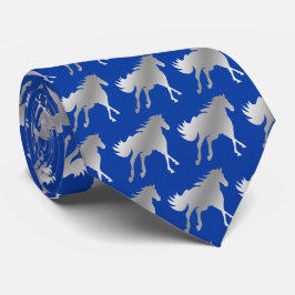 Horse Mustang Team Mascot Football Necktie Slips