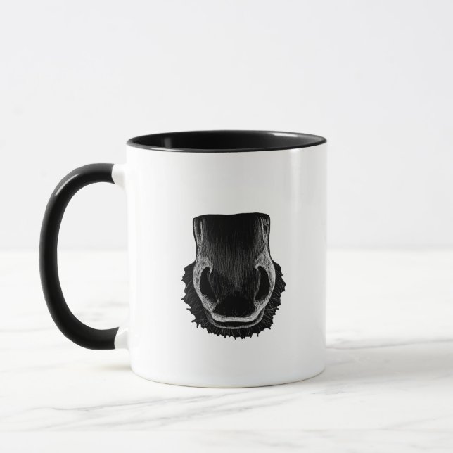 Horse Muzzle Coffee Mugg (Vänster)
