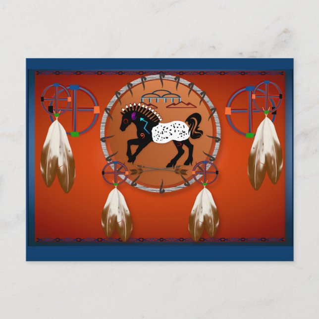 Horse n Arrows vykort (Framsida)