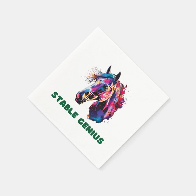 Horse napkin pappersservett (Hörn)