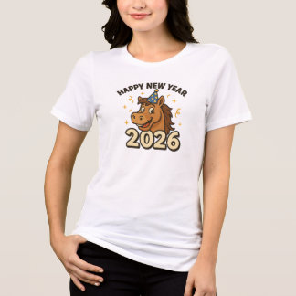 Horse New Years 2026 T Shirt