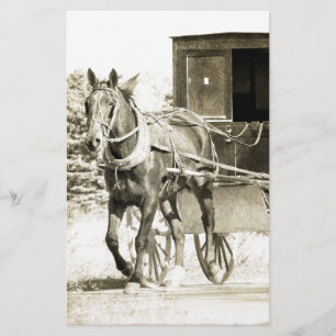 Horse och Buggy Sepia