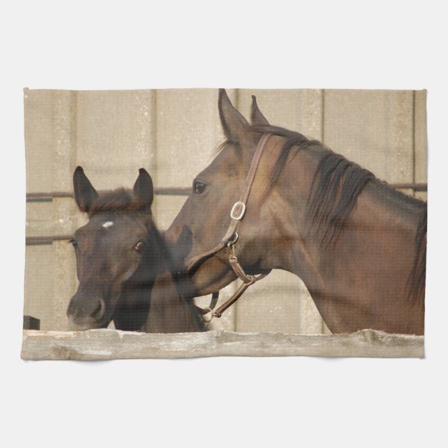 Horse och Pony Kökshandduk (Horisontell)