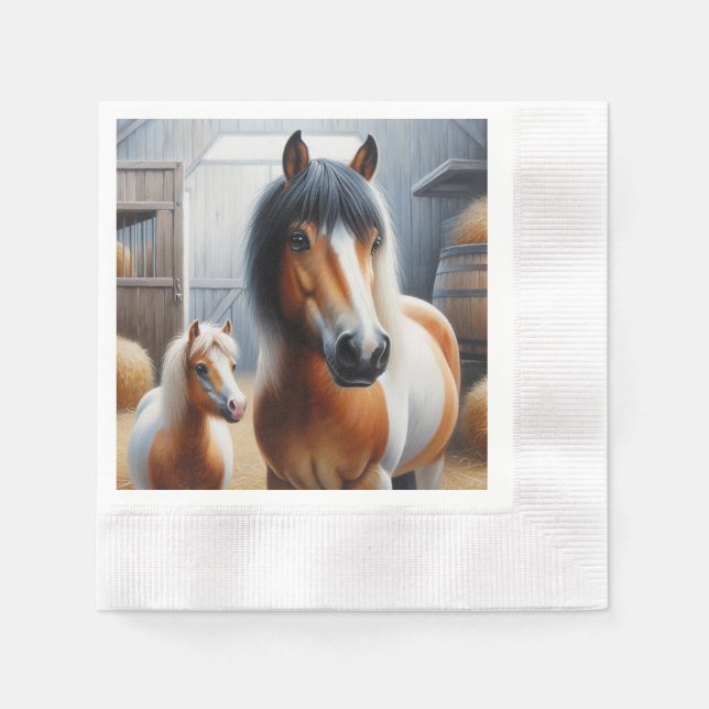 Horse och Pony Pappersservett (Framsidan)