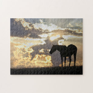 Horse och Sol med Clouds Bevacing & Changeling Pussel