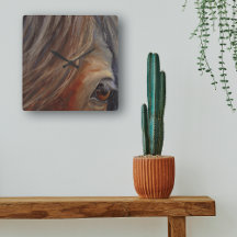 Horse Öga Fine Art Wall Clock