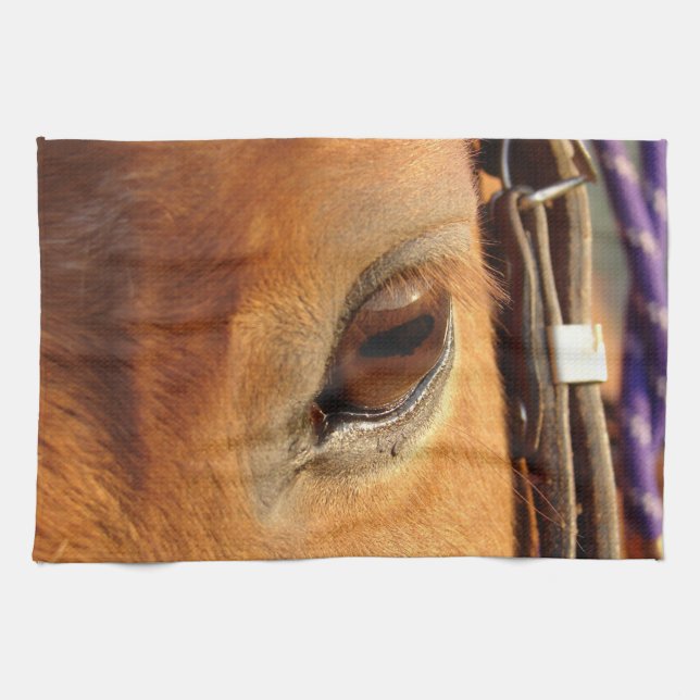 Horse Öga Kökshandduk (Horisontell)