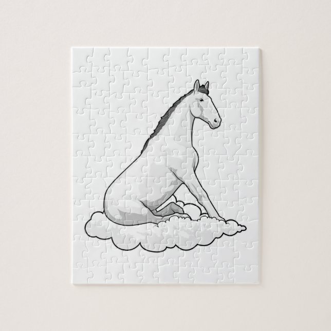 Horse on Cloud Pussel (Vertikal)