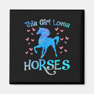 Horse Owner Denna Kärlek Horses Equestrian Ride Magnet