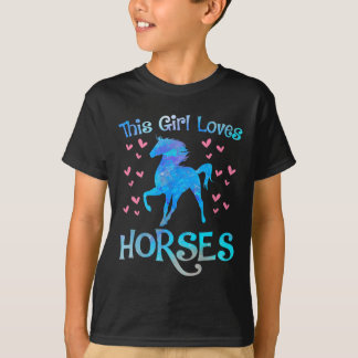 Horse Owner Denna Kärlek Horses Equestrian Ride T Shirt