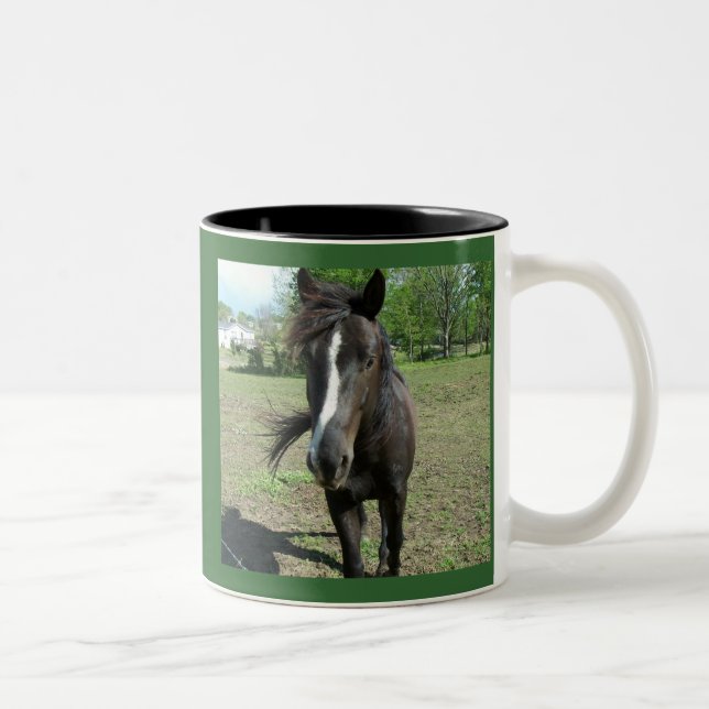 Horse Paint Två-Tonad Mugg (Höger)