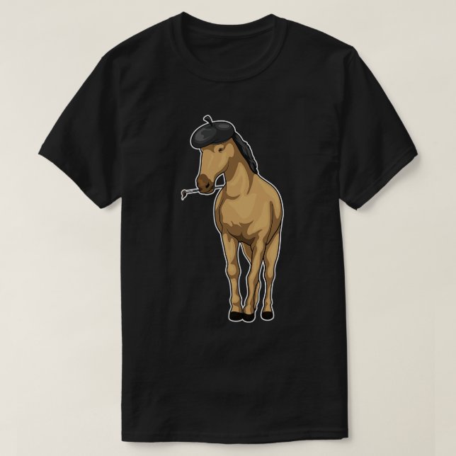 Horse Painter Paint-pensel T Shirt (Design framsida)