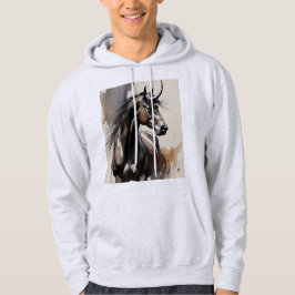 Horse Painting Long Sleeves Top Hoodie